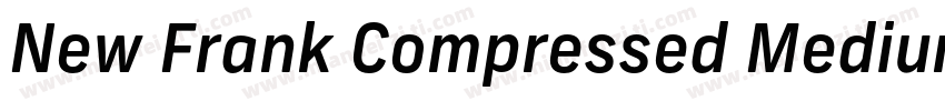 New Frank Compressed Medium字体转换